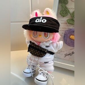 Collectible Plush Figure with Full Streetwear Outfit